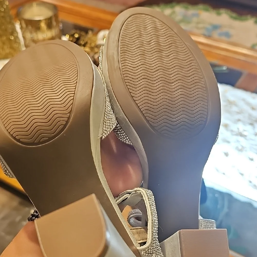 Sugar Glittering Silver Heels